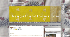 Desktop Screenshot of bengalhandlooms.com