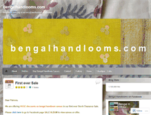 Tablet Screenshot of bengalhandlooms.com